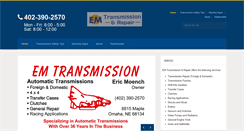 Desktop Screenshot of emtransmission.com